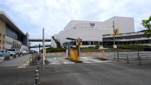 福岡サンパレス第1駐車場 出入口（ゲート）外観
