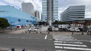 福岡タワーの第2駐車場の外観