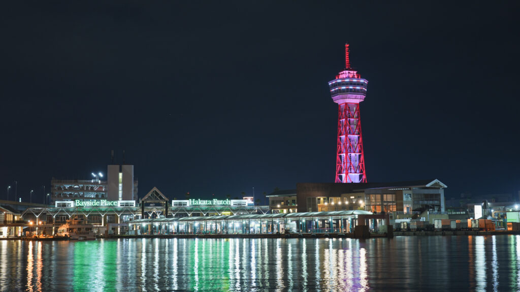 ベイサイドプレイス博多の夜景