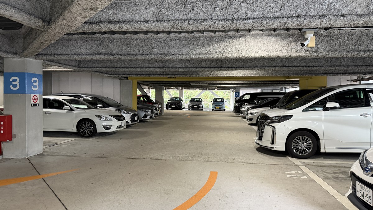 駐車エリアの様子