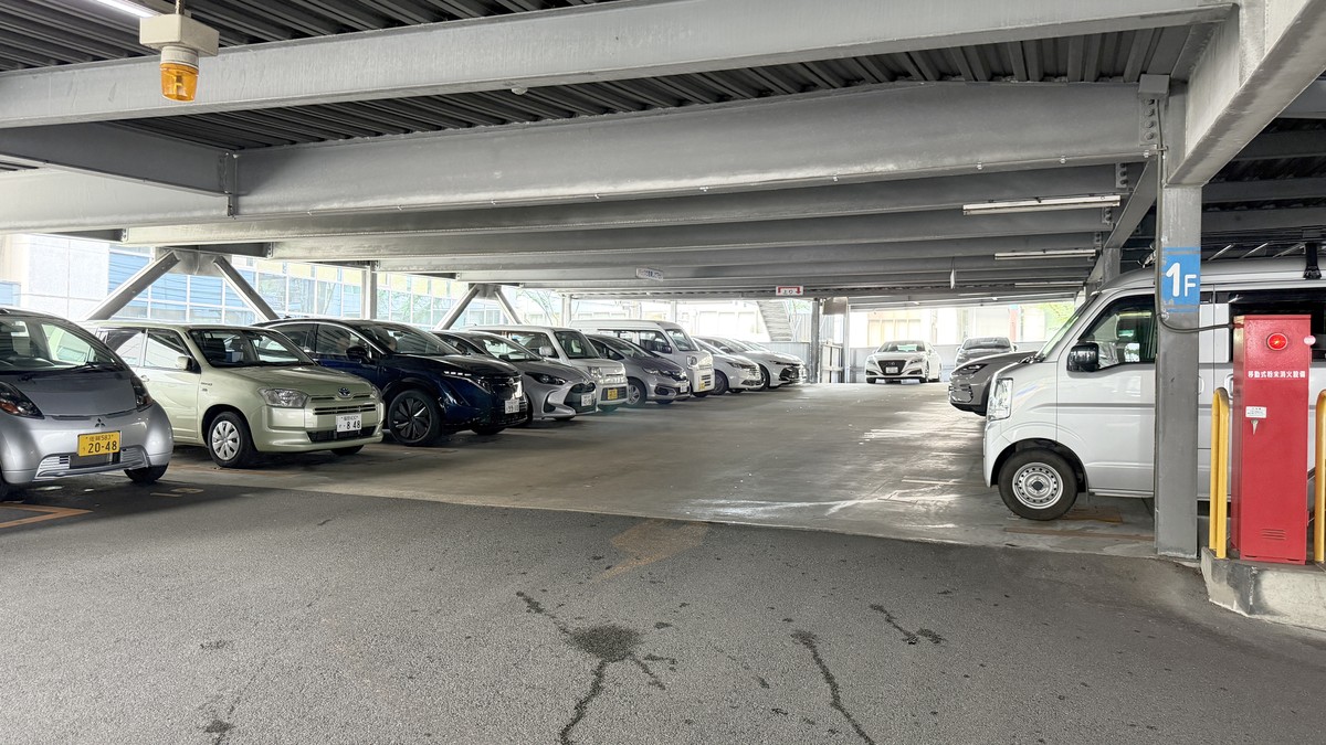場内の駐車エリア