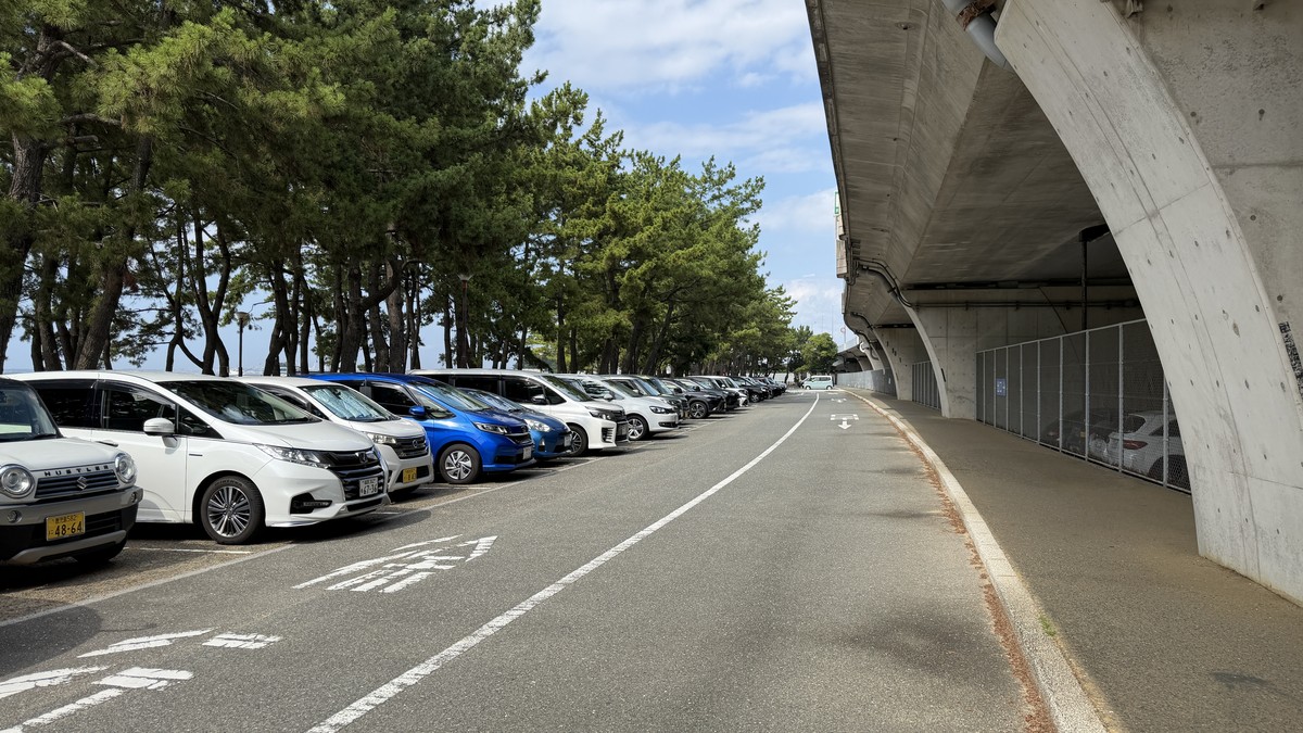 地行浜駐車場 駐車区画
