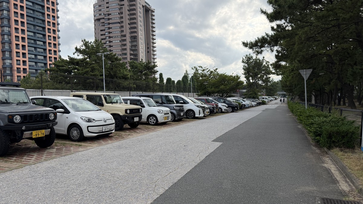 百道浜西駐車場の駐車区画